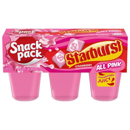 Snack pack Starburst Strawberry Juicy Gels (6 ct)
