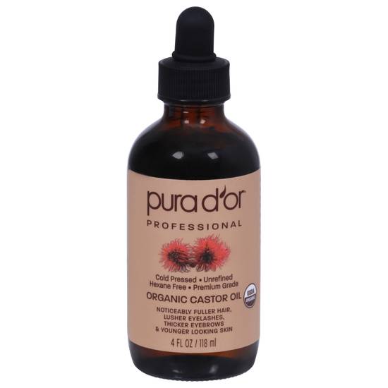 Pura D'or Castor Oil Organic (4 oz)