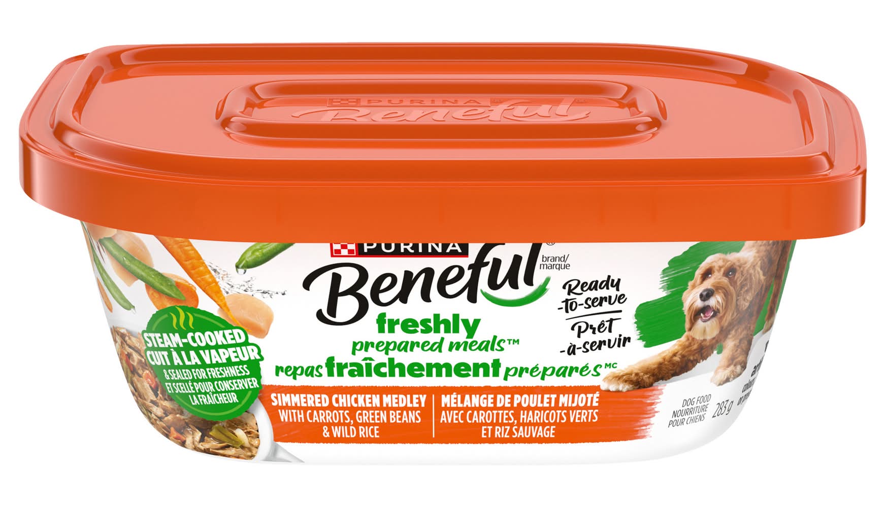 Purina Beneful beneful repas prepares melange de poulet mijote nourriture pour chiens (283 g) - prepared meals simmered chicken medley dog food (283 g)