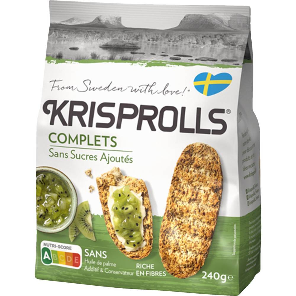 KRISPROLLS - Petits pains complets sans sucres ajoutés (240g)