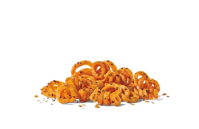 Chili Crisp Flavored Seasoned Curly Fries
