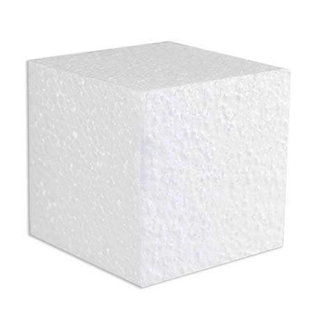 Cubo unicel 7.5cm - blanco (4pz)