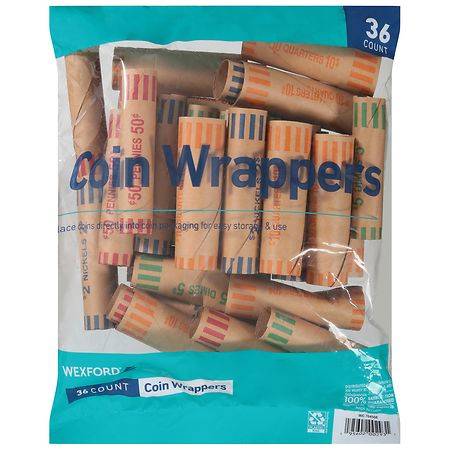 Wexford Coin Wrappers - 36.0 ea