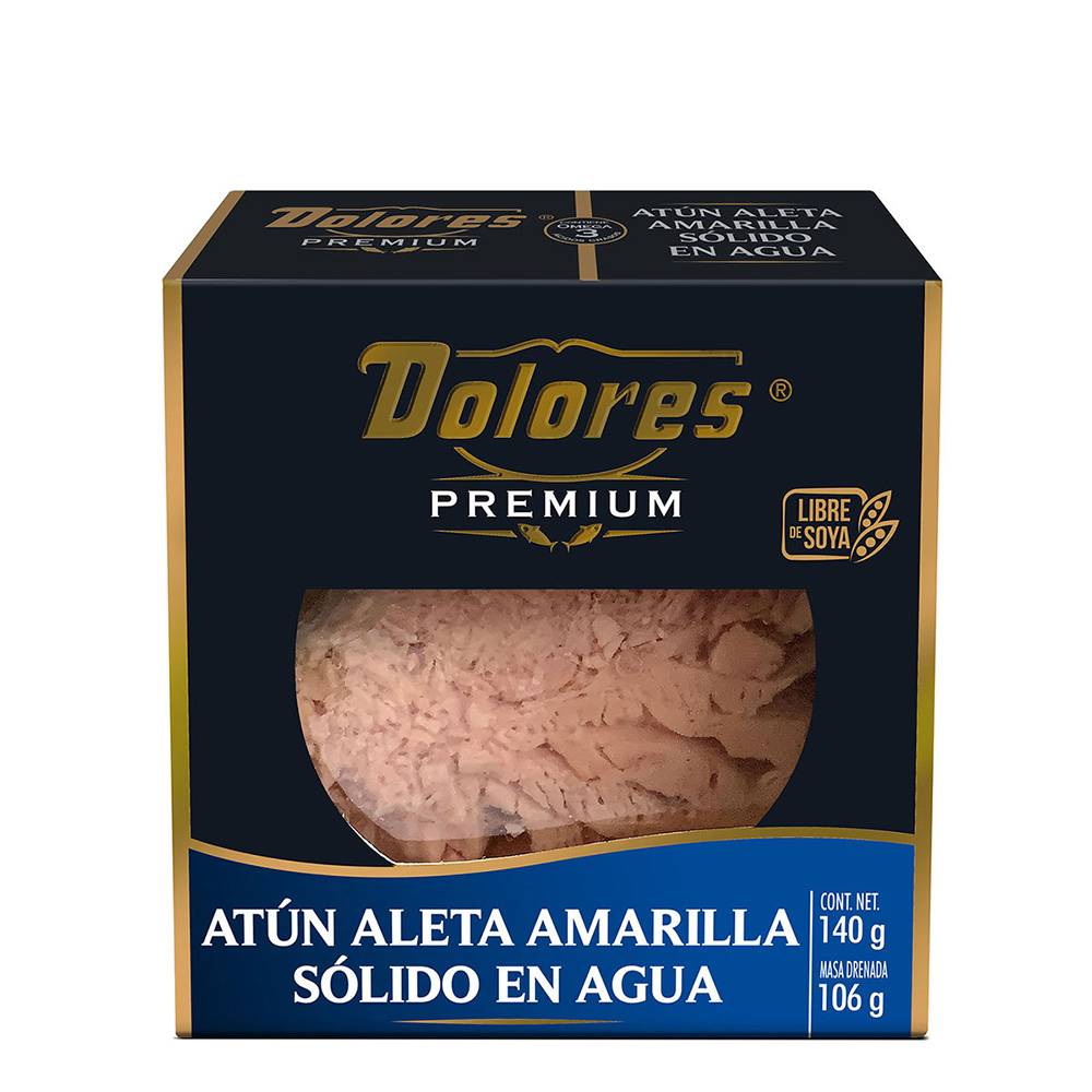 Dolores lomo sólido de atún aleta amarilla en agua premium