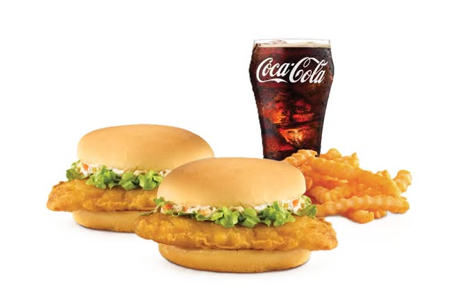 Two Beer Battered Fish Sandwiches Combo
