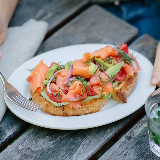 Smoked Salmon and Avocado Tartine