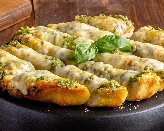 Pesto Cheesy Garlic Bread