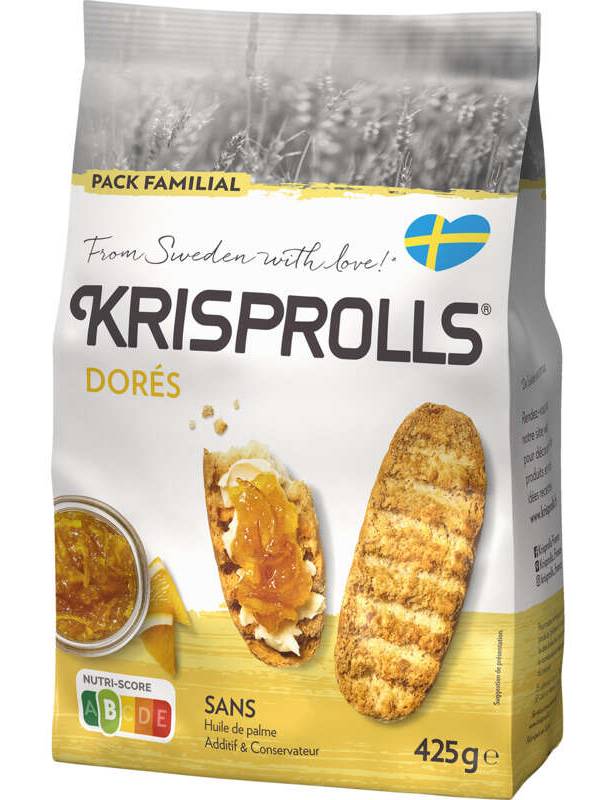 Krisprolls Petits Pains Grillés Suédois Dorés 425g