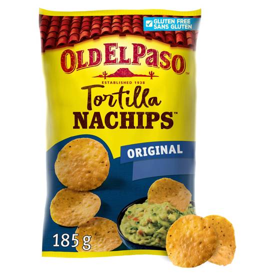 Old El Paso Gluten Free Crunchy Nacho Chips 185g