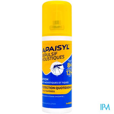 Apaisyl Repulsif Moustique 8h Lotion Spray 90ml Insecticide et répulsif - Vos indispensables voyages