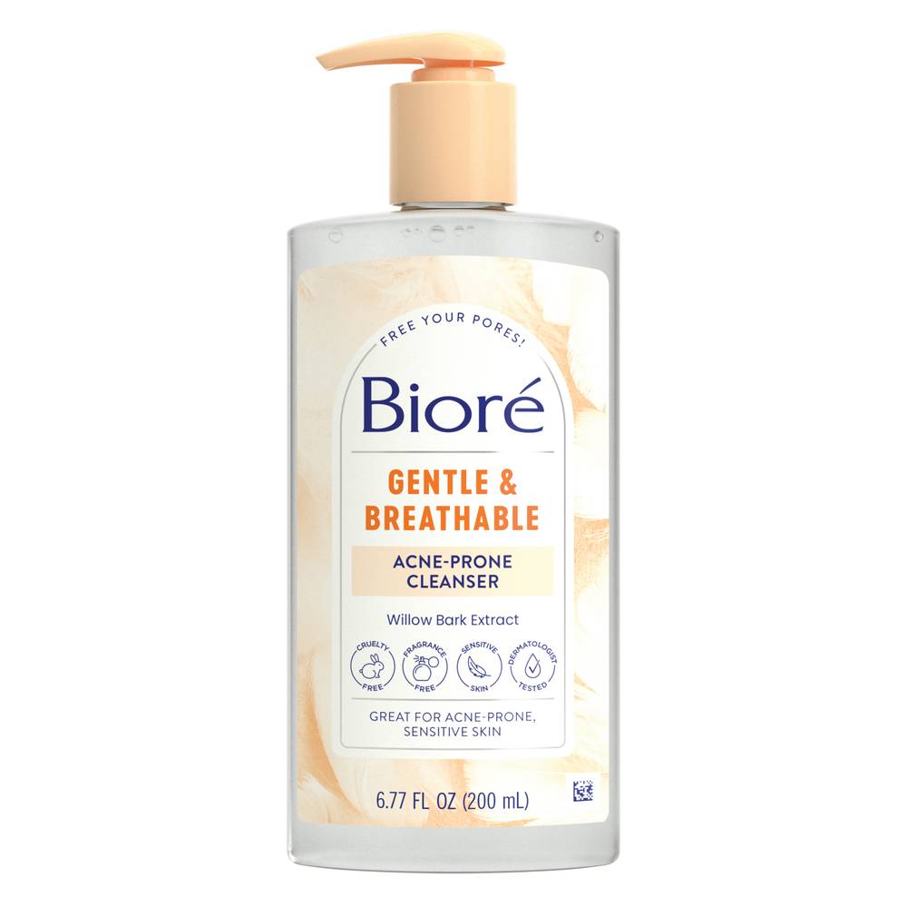 Biore Gentle and Breathable Cleanser Face Wash (6.77 fl oz)