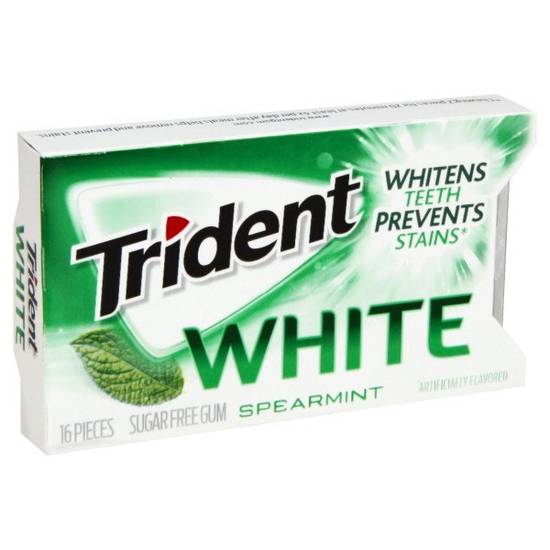 Trident White Spearmint Sugar Free Gum-