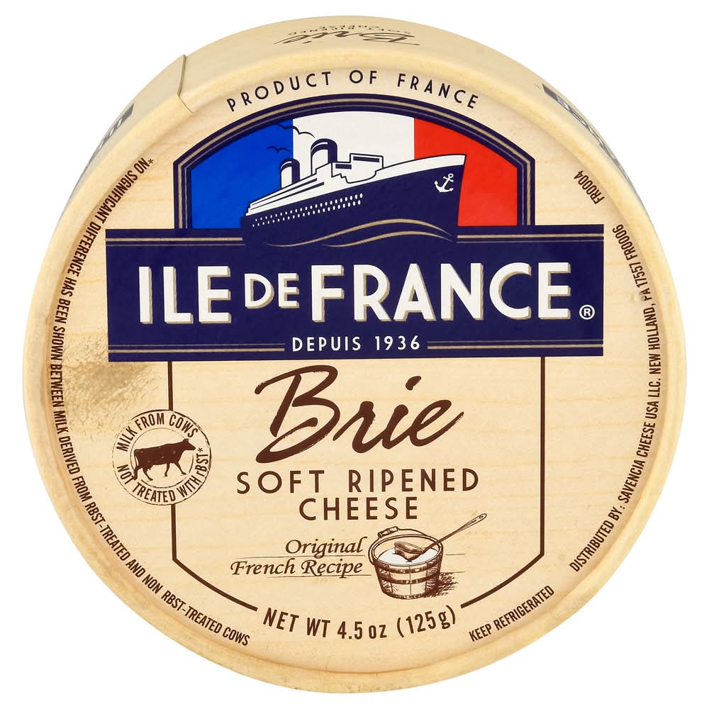 Ile de France Original French Recipe Brie Soft Ripened Cheese (3.1 oz)
