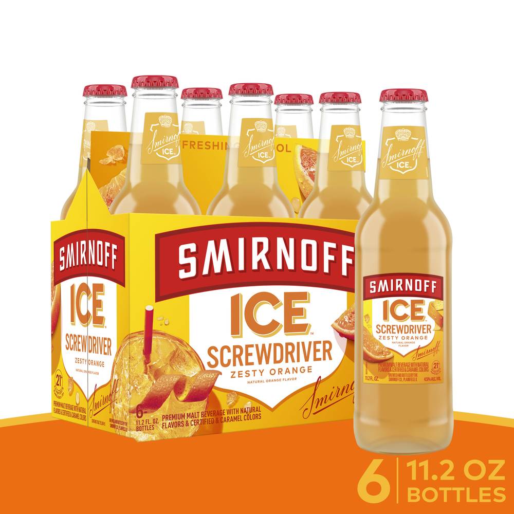 Smirnoff Ice Screwdriver Beer (6 ct , 11.2 fl oz) (orange)