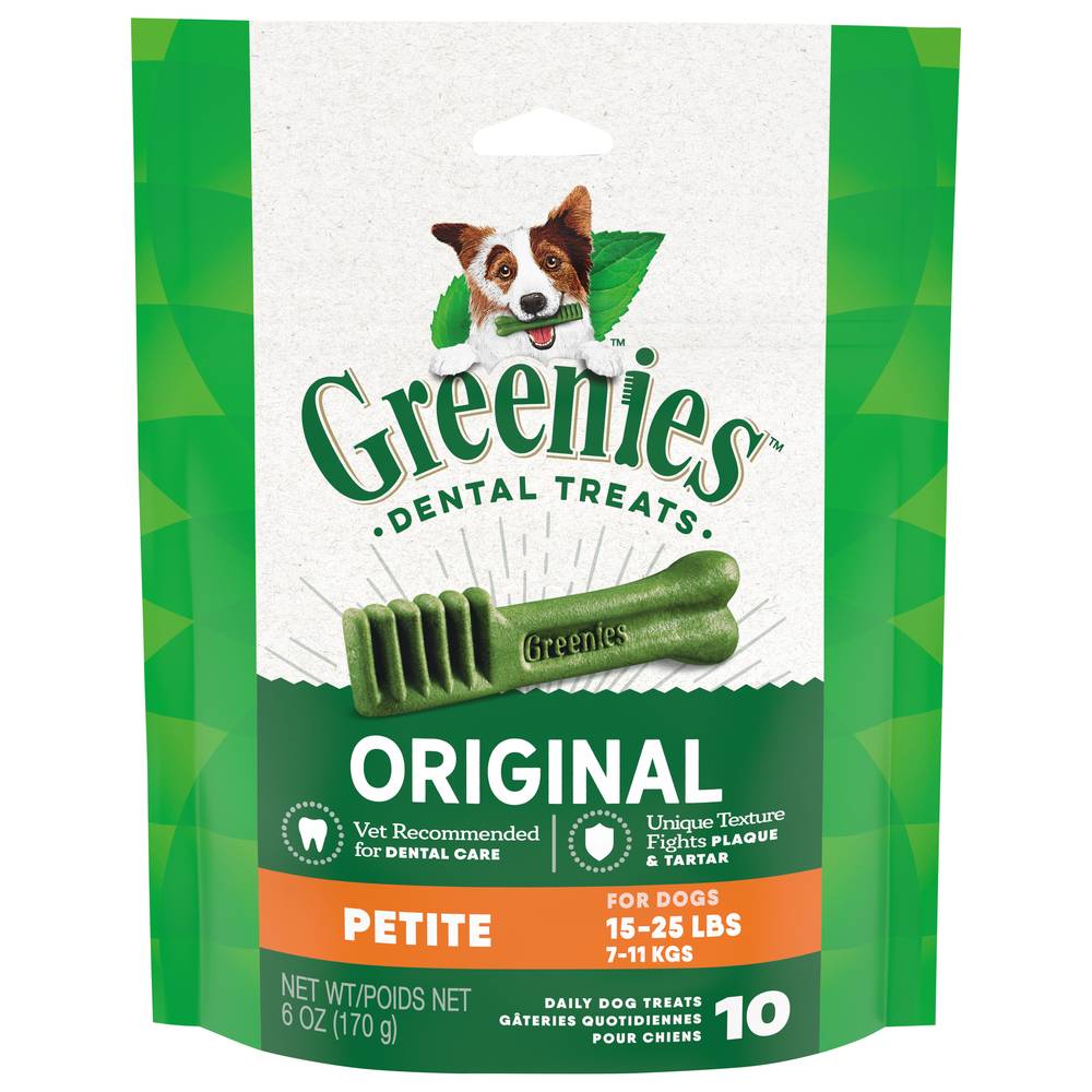 Greenies Original Petite Dental Dog Treat (10 treats)