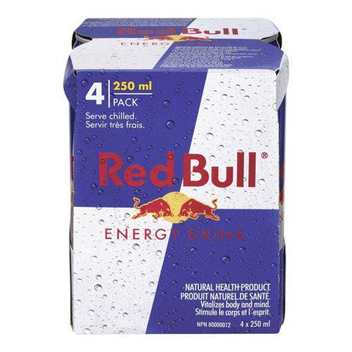 Red bull étui energy (4 x 250 ml) - energy drink (4 x 250ml)