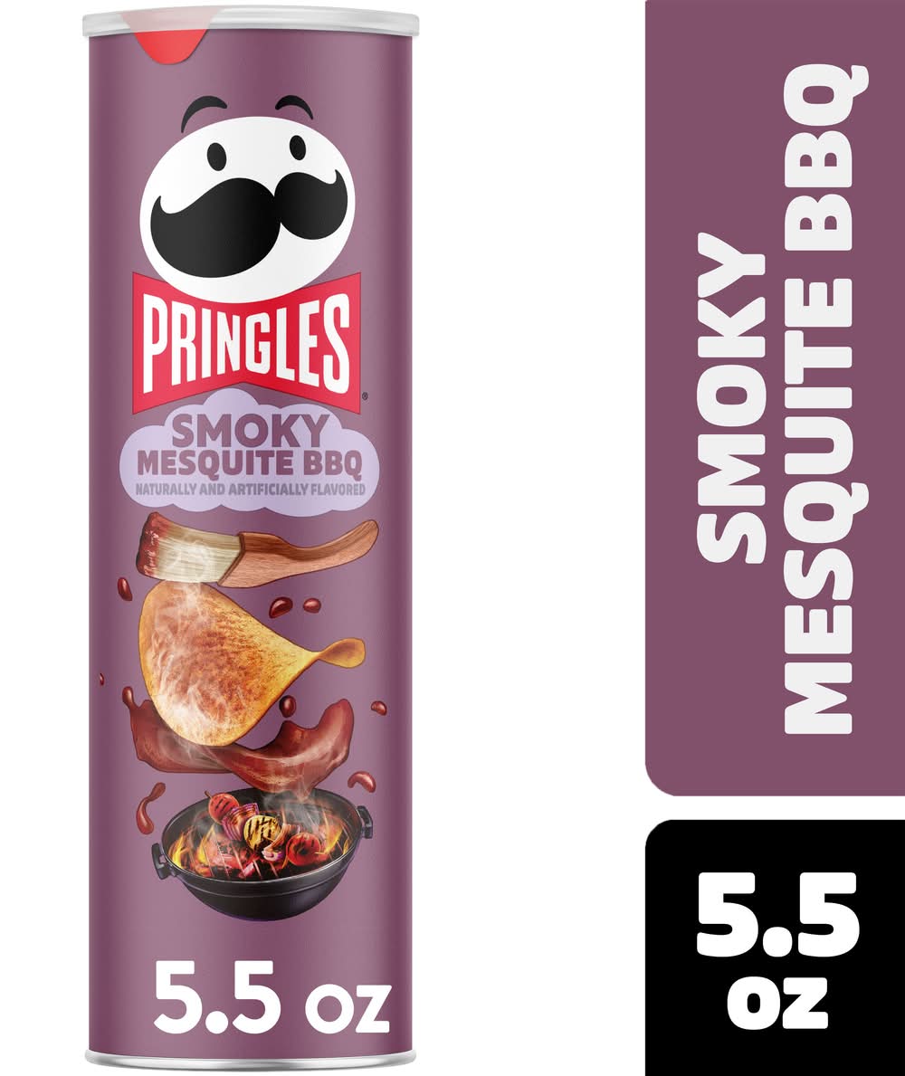 Pringles Potato Chips, Smoky Mesquite Bbq (5.5 oz)