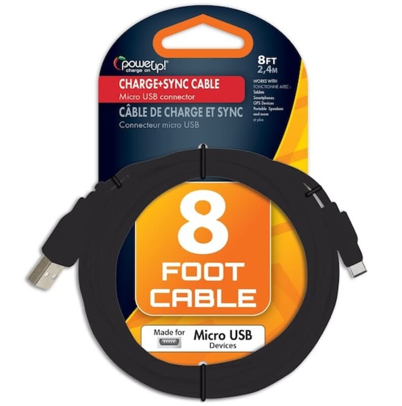 PowerUp! USB Cable-Micro USB 3-Foot Braided