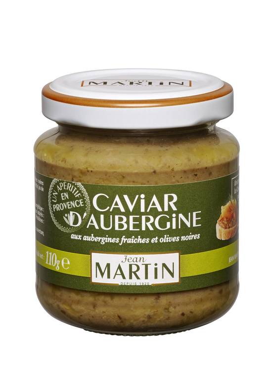 Jean Martin - Caviar d'aubergine aux olives noires grossane