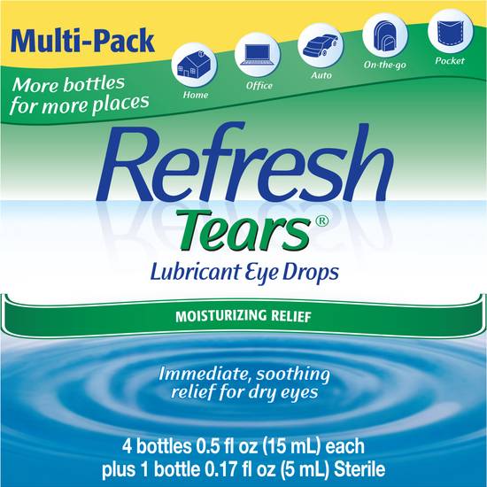 Refresh Tears Lubricant Eye Drops (5 ct)