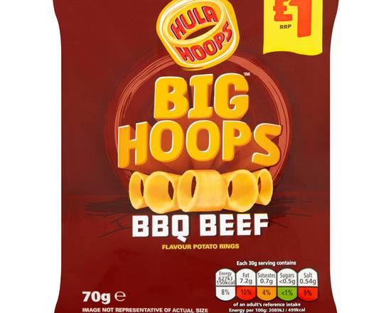 HULA HOOPS BIG HOOPS BBQ (70G)