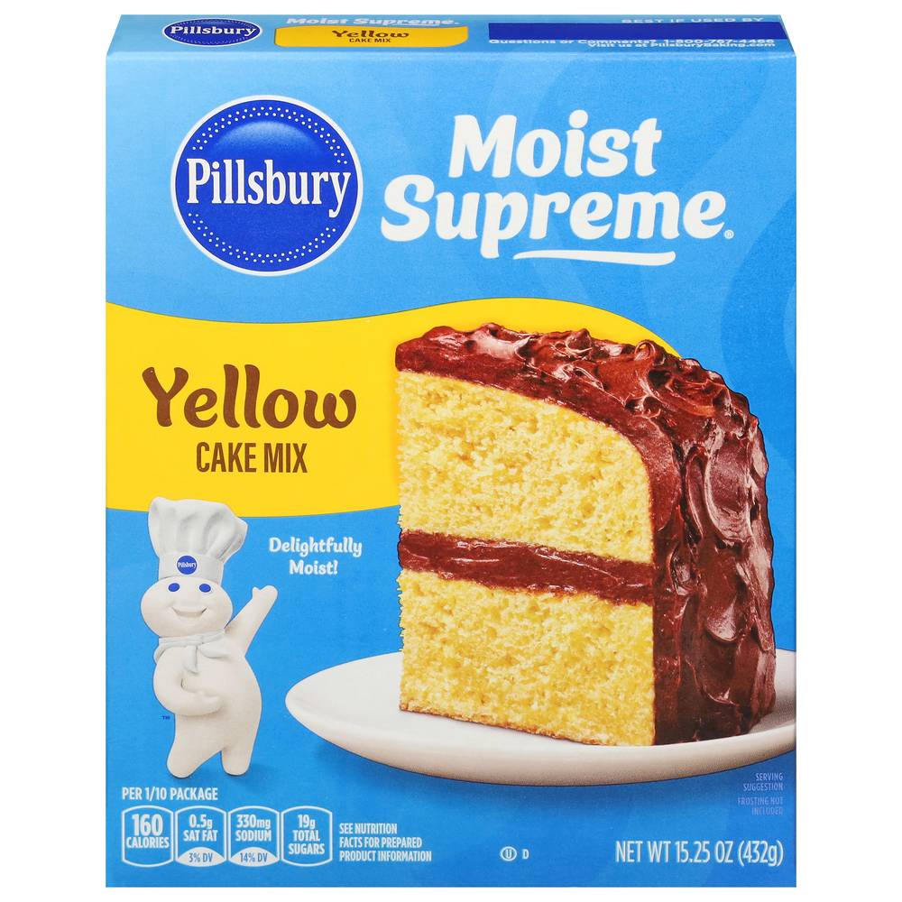 Pillsbury Moist Supreme Premium Yellow Cake Mix (15.25 oz)