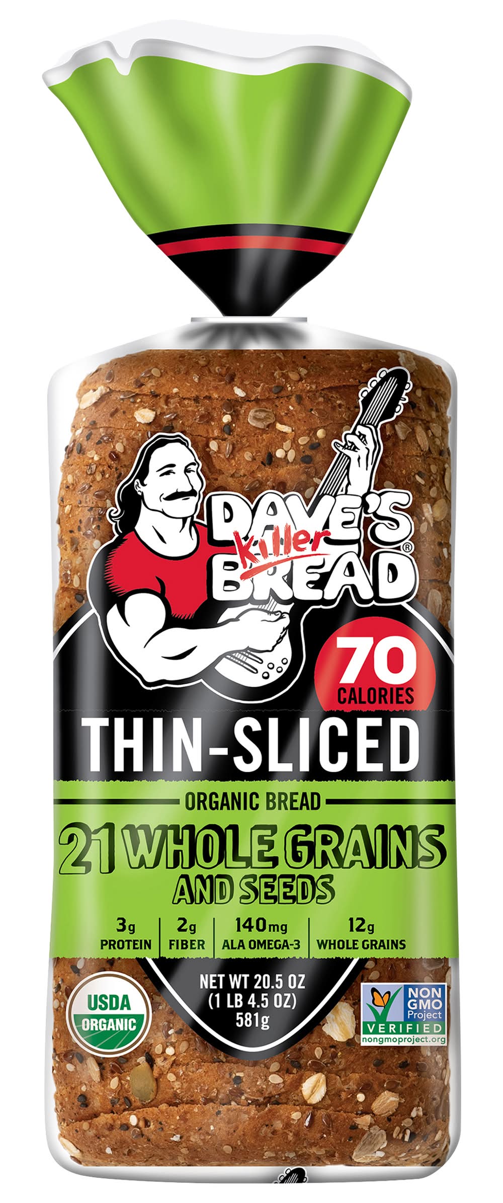 Dave's Killer Bread 21 Whole Grains & Seeds Thin Sliced Organic Bread (20.5 oz)