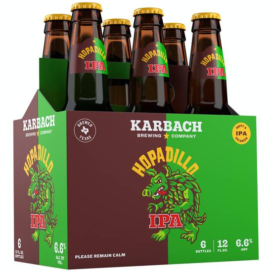 Karbach Brewing Company Hopadillo Domestic Ipa Beer (6 ct, 12 fl oz)