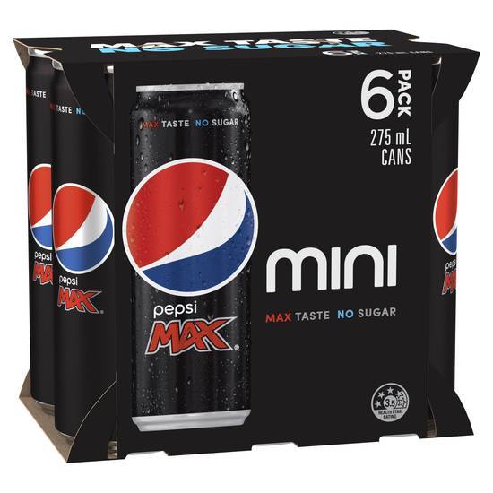 Pepsi Max 275ml (6 pack)