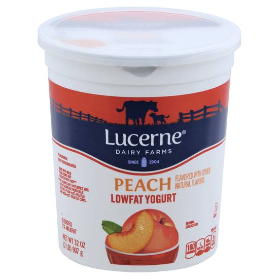 Lucerne Peach Lowfat Yogurt