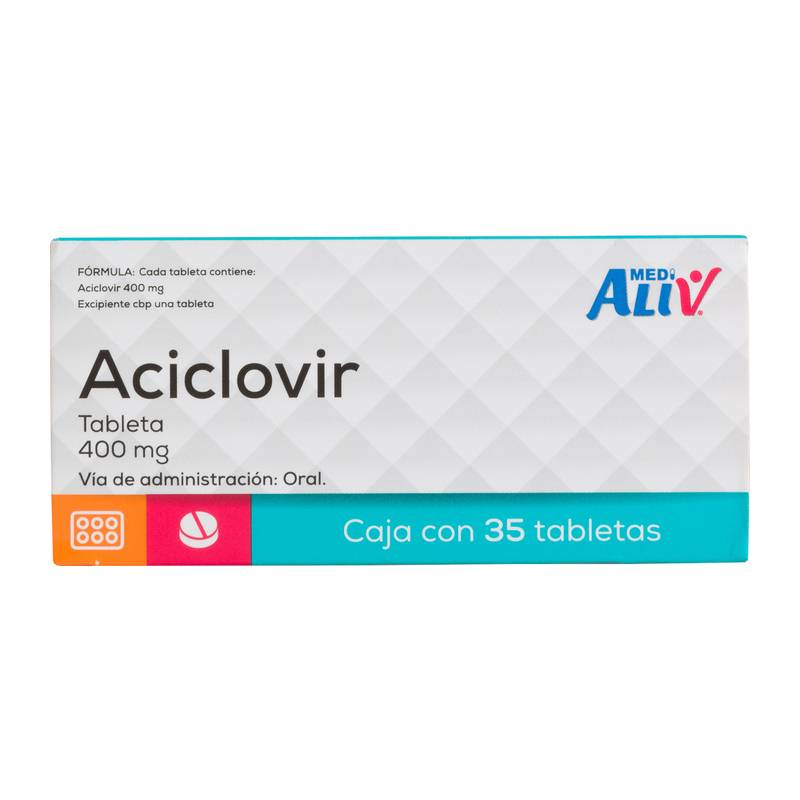 Medialiv aciclovir tabletas 400 mg (35 un)