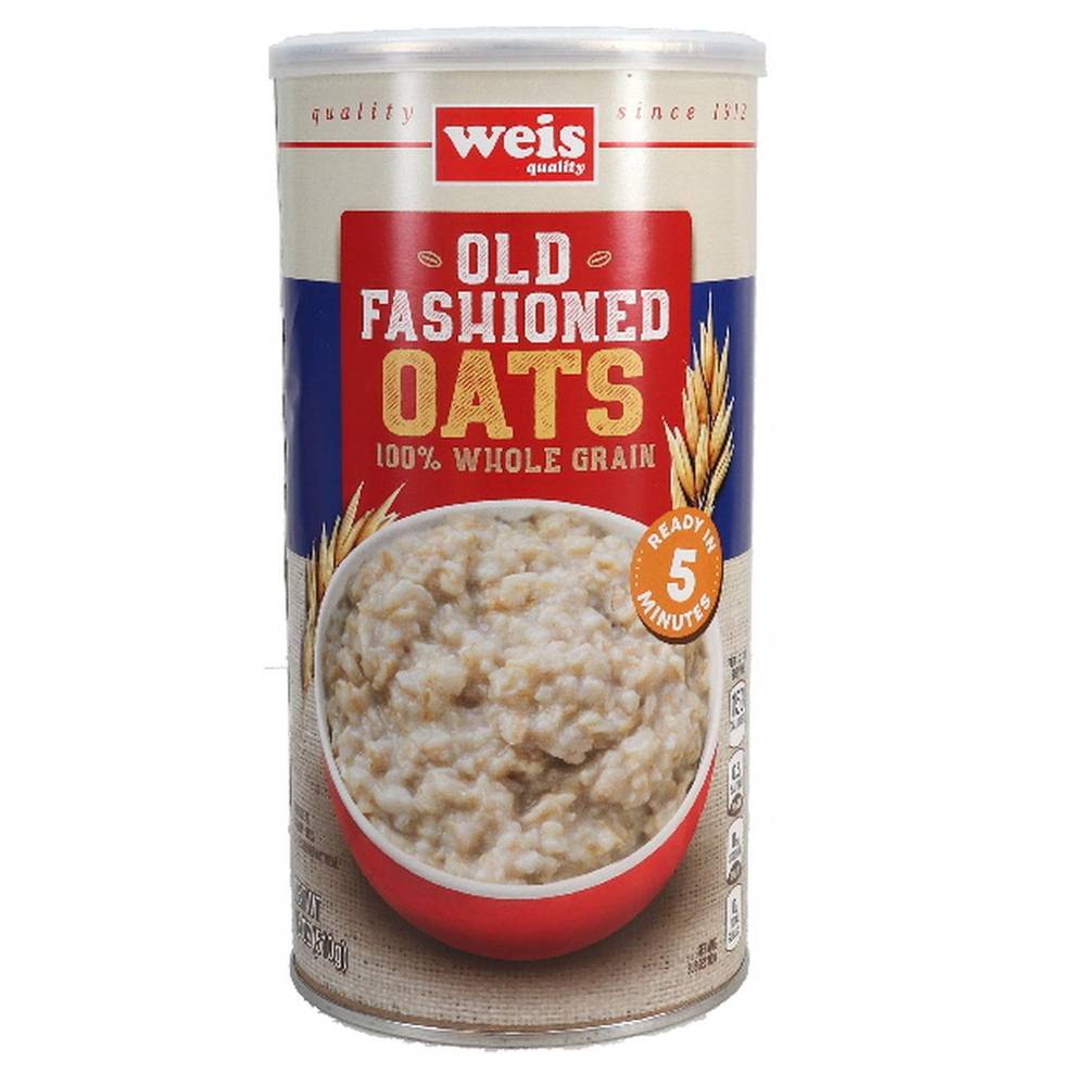 Weis 100% Whole Grain Old Fashioned Oats (42 oz)