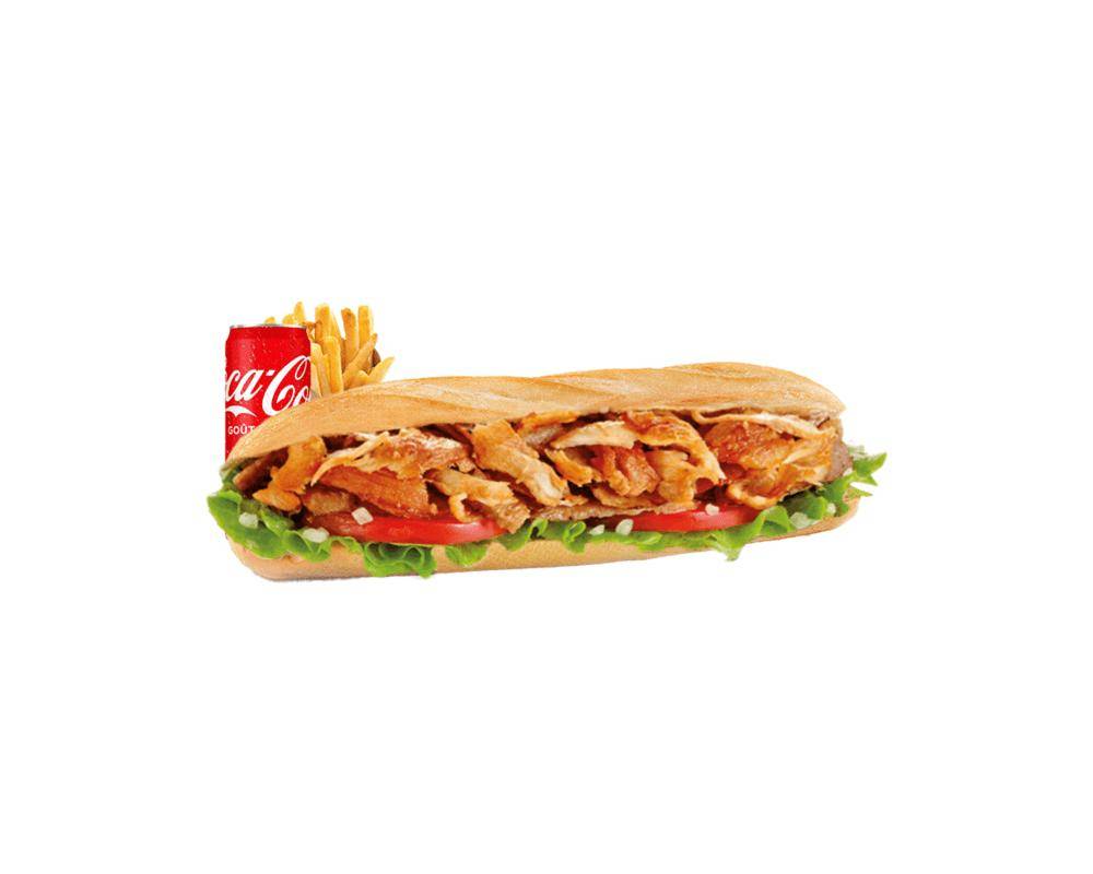 Menu Baguette kebab