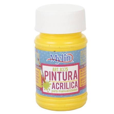 Mylin pintura acrílica amarillo piña (frasco 35 ml)