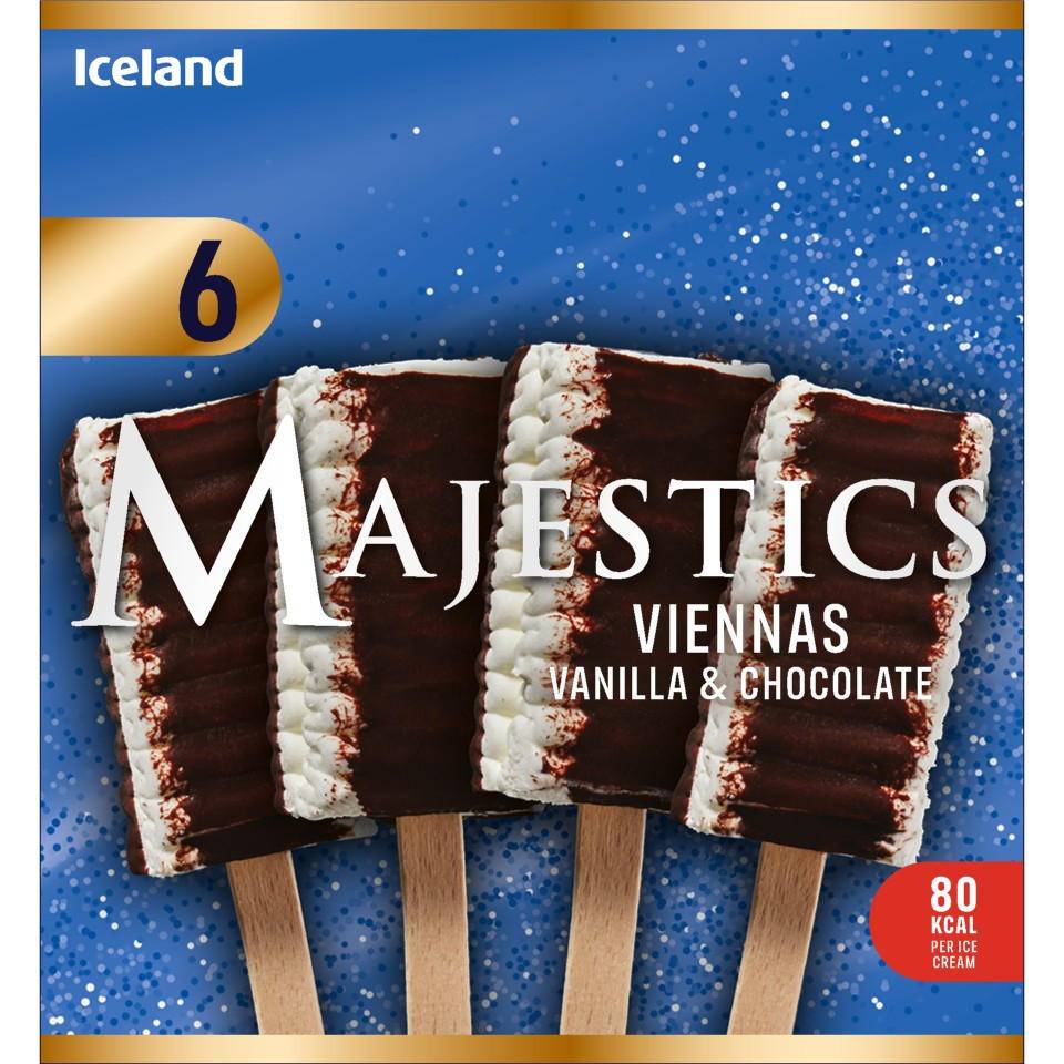 Iceland Vanilla & Chocolate, Majestic Viennas (6 pack)