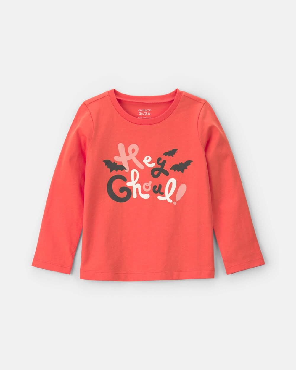 Toddler Girl 'Hey Ghoul' Halloween Long-Sleeve Graphic Tee - Orange - 5T