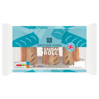 Co-op 6 Sausage Rolls 330g