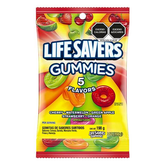 Lifesavers gomitas de sabores surtidos (bolsa 198 g)