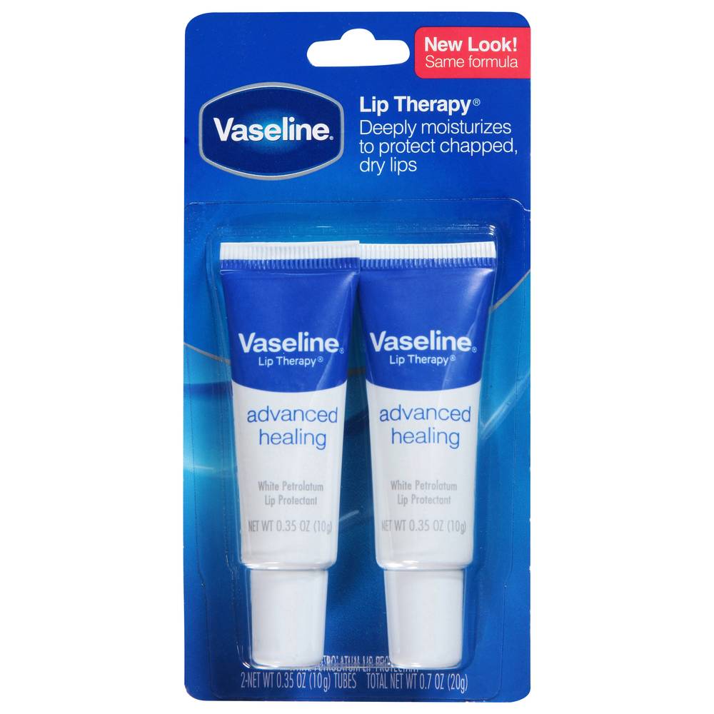 Vaseline Lip Therapy Advanced Tube (2 ct)