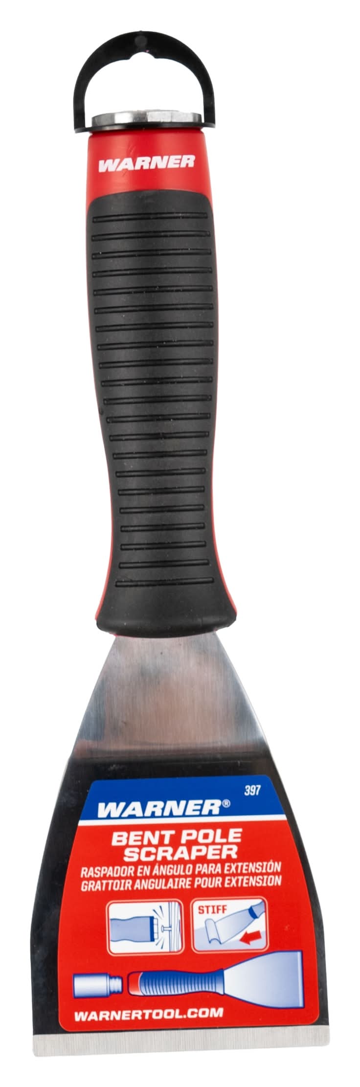 Warner Pro Grip Bent 3-in Steel Paint Scraper