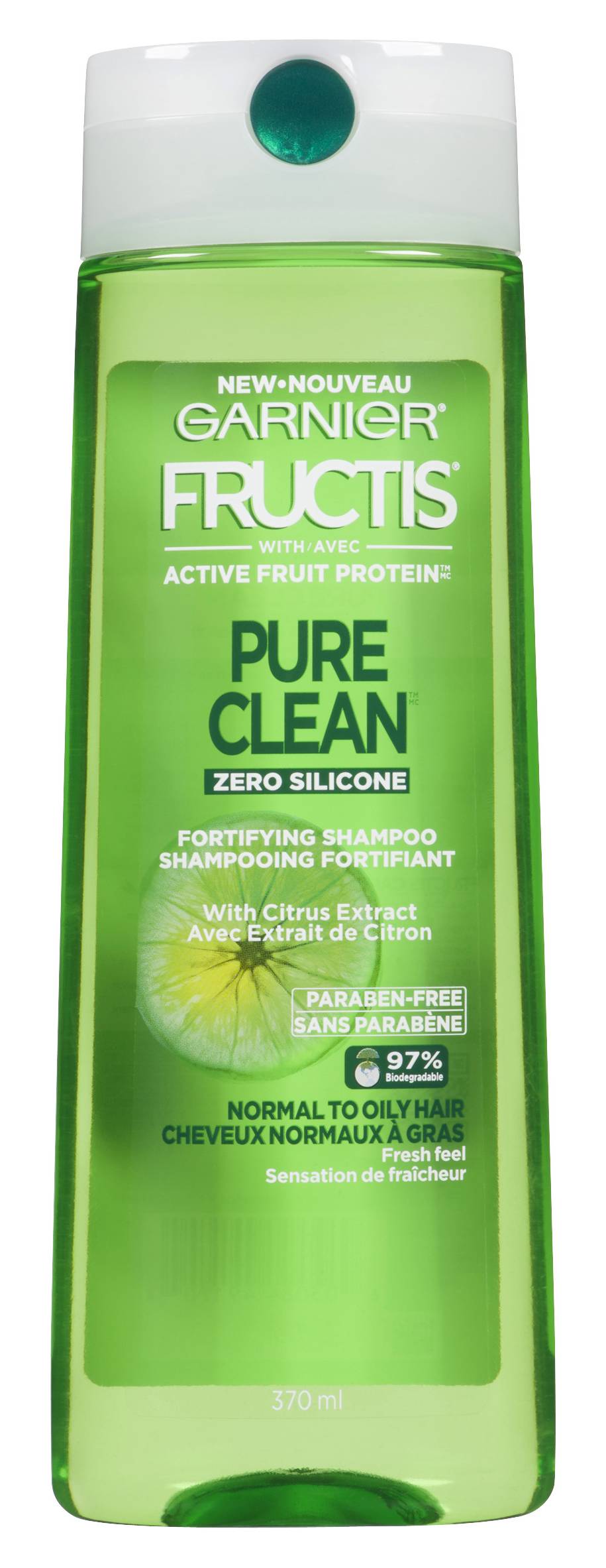 Garnier Fructis, Pure Clean Shampoo (370 ml)