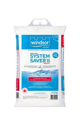 Windsor salt pastilles de sel adoucissantes d'eau system saver ii (11,3kg) - windsor system saver ii water softener salt pellets lighter & easier to carry size (11.3 kg)