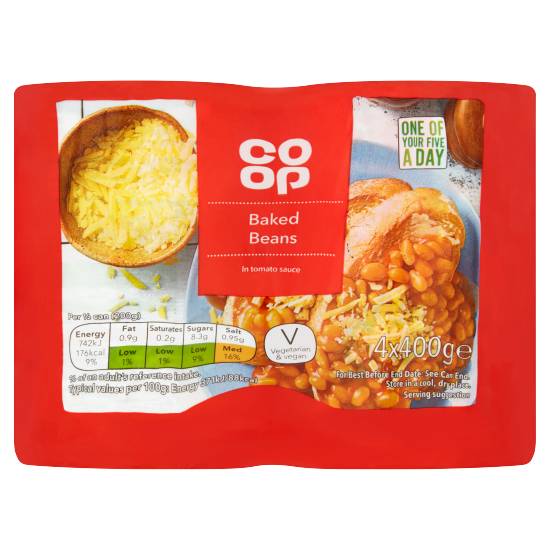 Co-Op Baked Beans in Tomato Sauce 4x400g