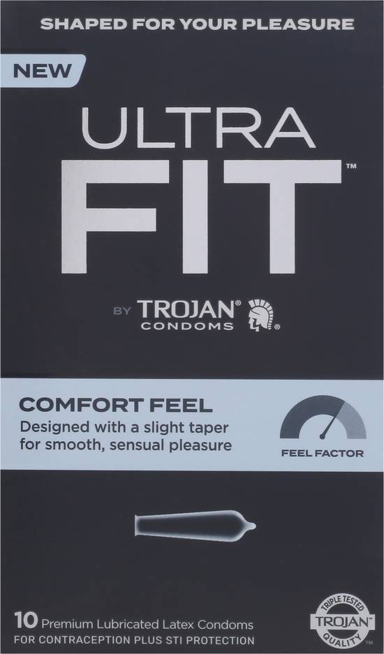 Trojan Ultra Fit Comfort Feel Condoms (10 ct)