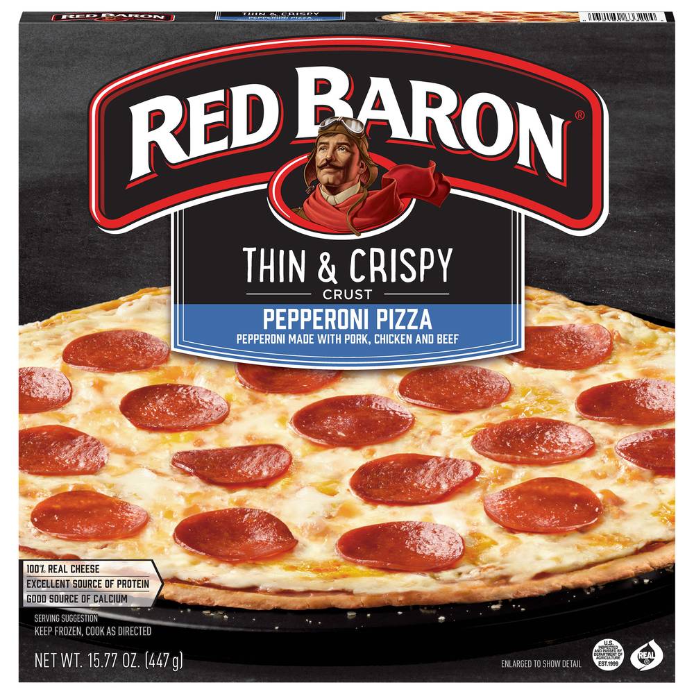 Red Baron Thin & Crispy Crust Pepperoni Pizza