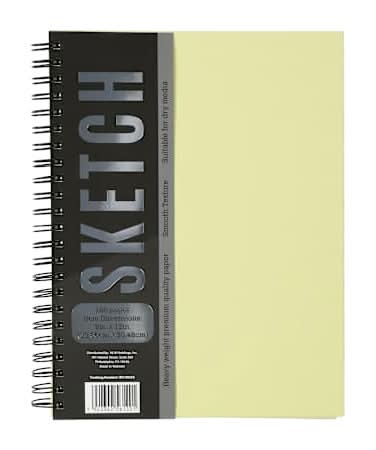 Premiere® Spiral Bound Hardcover Sketch Book 9in x 12in Yellow