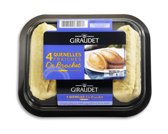 Giraudet - Quenelles fraîches de brochet (4 pièces)