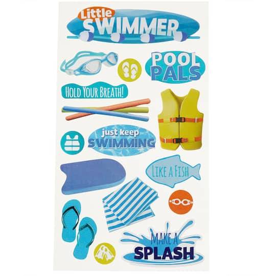 Beginner Swimming Dimensional Stickers By Recollections