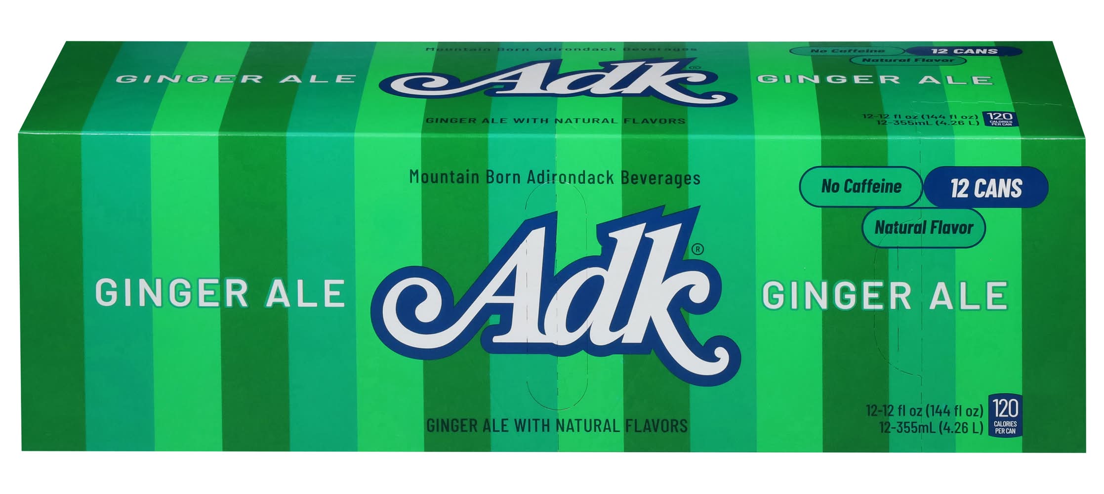 Adirondack Soda, Ginger Ale (12 x 12 fl oz)