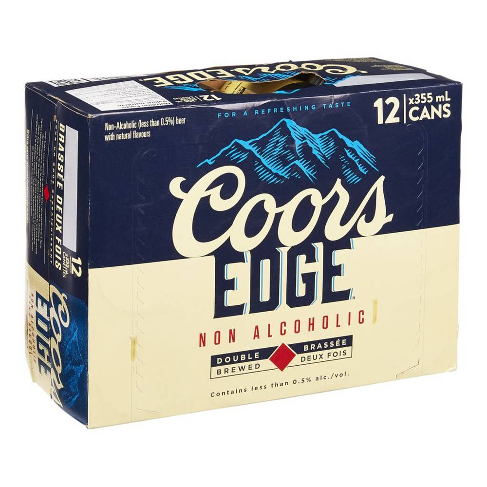 Coors molson - edge non-alcoholic beer with natural flavours (12 x 355 ml)